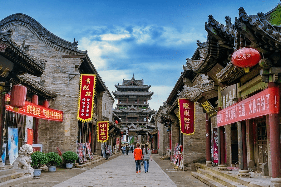 晋中古城夜话,古韵流光中的古装演绎